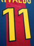 1998/99 Barcelona Home La Liga Football Shirt Rivaldo #11 (XL)