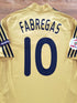 2008 Spain Away European Championship Football Shirt Fabregas #10