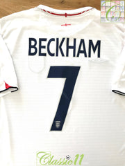 2005/06 England Home Football Shirt Beckham #7
