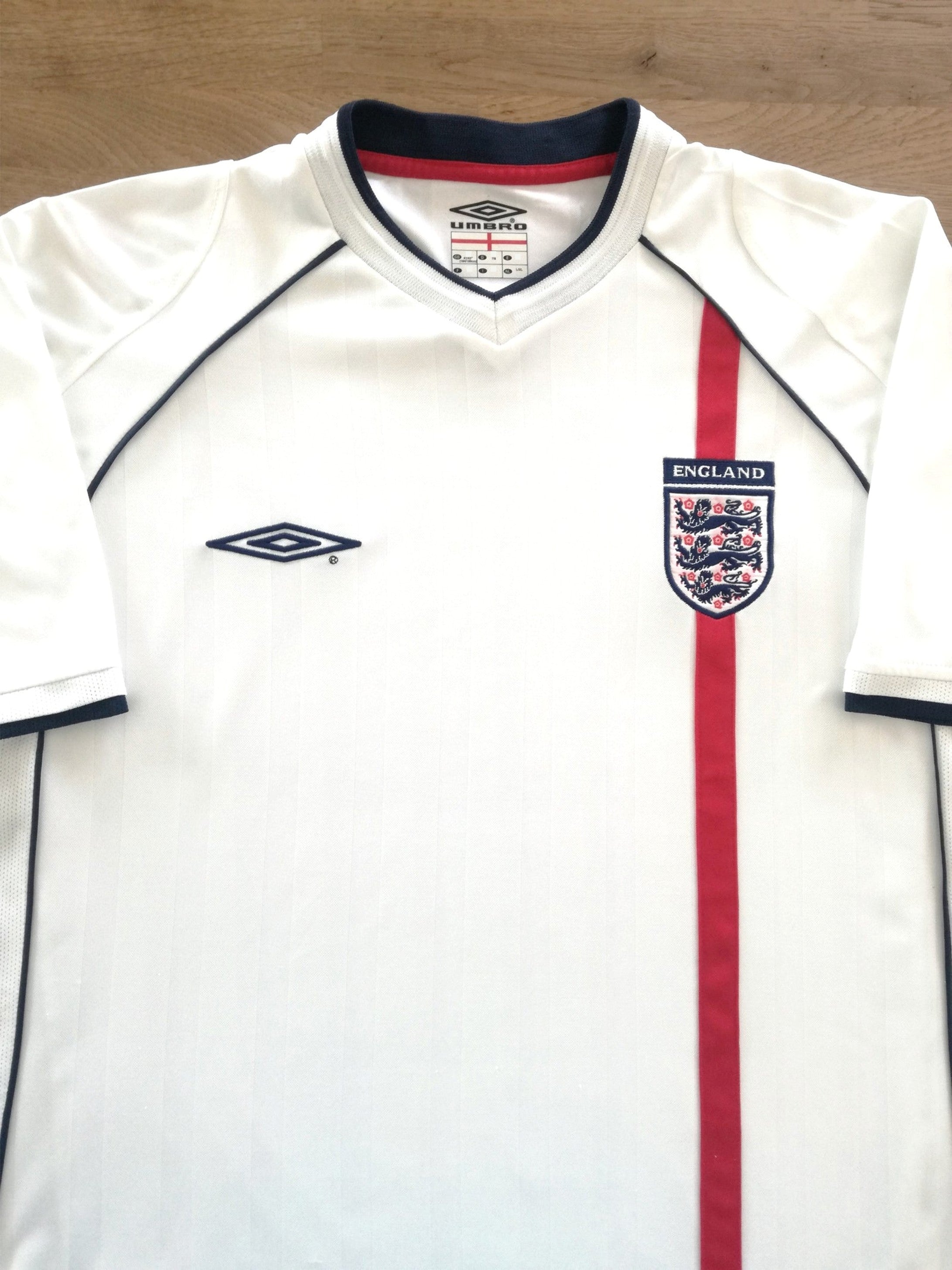 2001/02 England Home Football Shirt