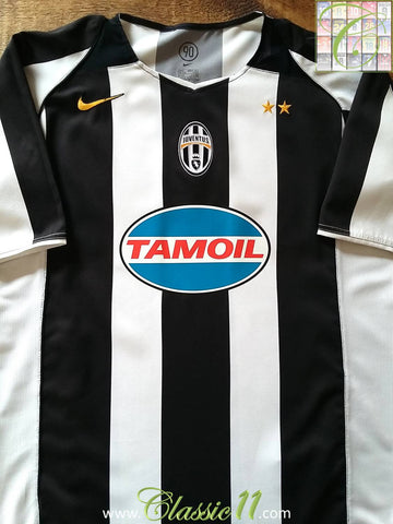 2004/05 Juventus Home European Football Shirt (M)