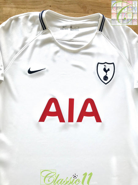 2017/18 Tottenham Home Football Shirt / Old Official Soccer Jersey