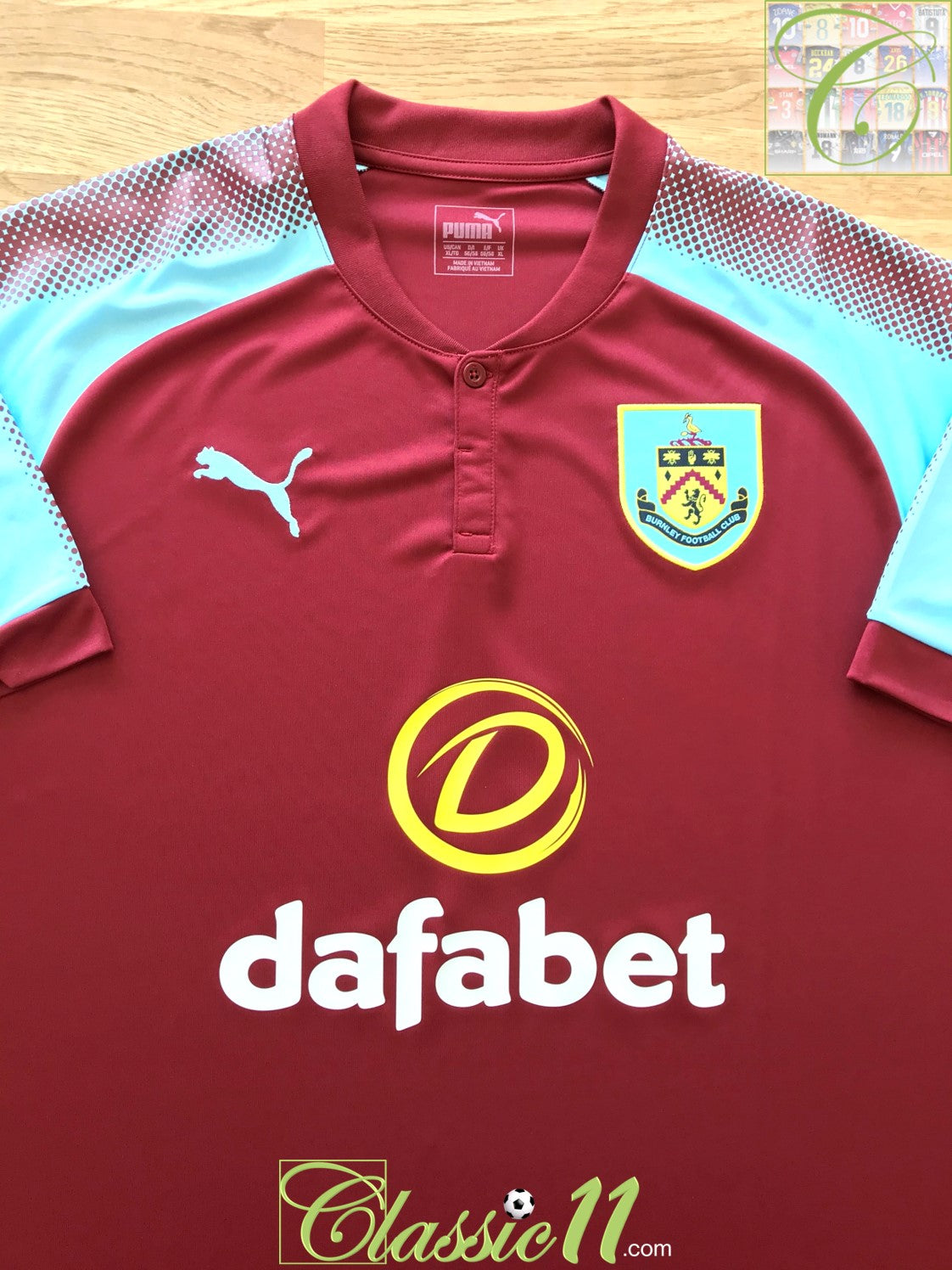 2017/18 Burnley Home Football Shirt