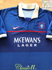 1995/96 GASCOIGNE #8 Rangers Vintage adidas Away Football Shirt Jersey -  Football Shirt Collective