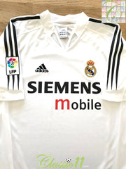 2004/05 Real Madrid Home La Liga Football Shirt