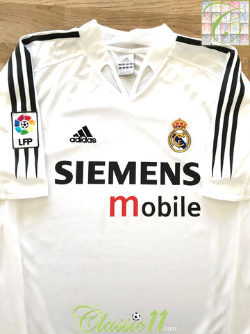 2004/05 Real Madrid Home La Liga Football Shirt (L)