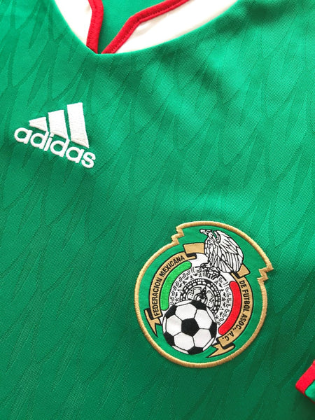 2010/11 Mexico Home Football Shirt / Old Official Adidas Soccer