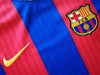 2016/17 Barcelona Home La Liga Football Shirt Piqué #3 (M)
