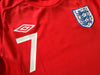 2010/11 England Away Football Shirt Lennon #7 (S)