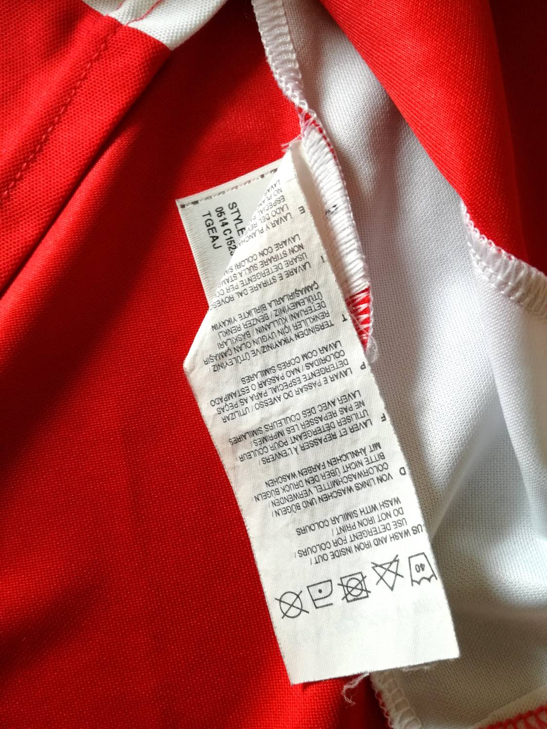 2014/15 Arsenal Home Football Shirt (Size 14)