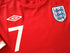 2010/11 England Away Football Shirt Walcott #7 (XL)