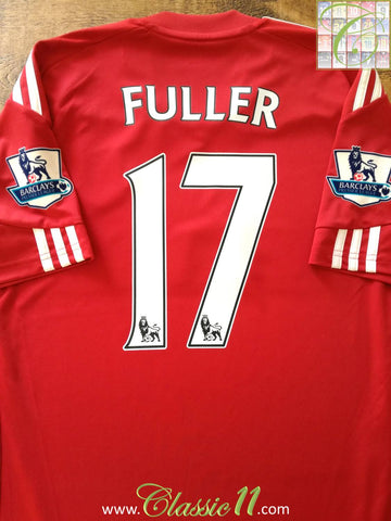 2010/11 Stoke City Home Premier League Football Shirt Fuller #17 (S)