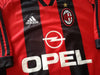 1998/99 AC Milan Home Football Shirt Weah #9 (M)