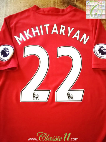 2016/17 Man Utd Home Premier League Football Shirt Mkhitaryan #22 (S)