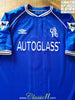 1999/00 Chelsea Home Premier League Football Shirt Casiraghi #10 (L)
