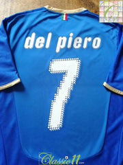 2008/09 Italy Home Football Shirt Del Piero #7 (XL)