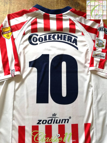2005 Atlético Juniors Home Football Shirt #10 (L)