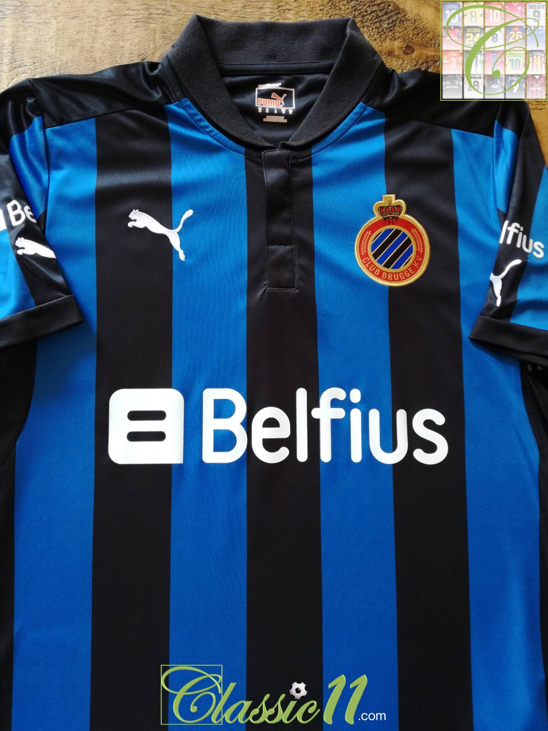 2012/13 Club Brugge Home Football Shirt Hoefkens #4 (M) *BNWT*