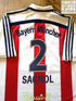 2000/01 Bayern Munich Away Football Shirt Sagnol #2 (XL)