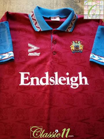 1993/94 Burnley Home Football Shirt (XL)