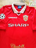 1997/98 Man Utd Home Champions League Football Shirt Solskjaer #20 (XXL)