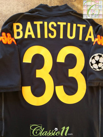 2002/03 Roma 3rd Champions League Football Shirt Batistuta #33 (M)