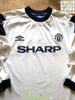 1999/00 Man Utd 3rd Premier League Football Shirt. Beckham #7 (Y)