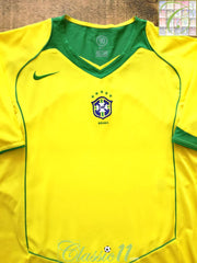 2004/05 Brazil Home Football Shirt