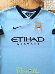 2014/15 Man City Home Football Shirt (W) (L)