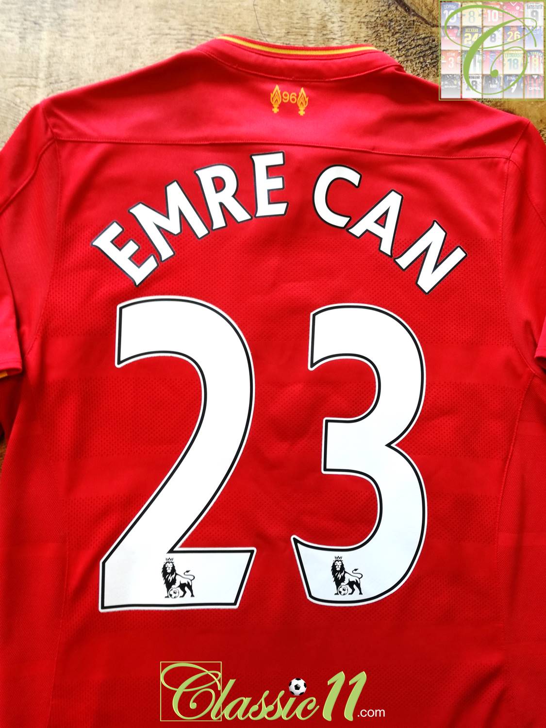 2016/17 Liverpool Home Premier League Football Shirt Emre Can #23 (S)