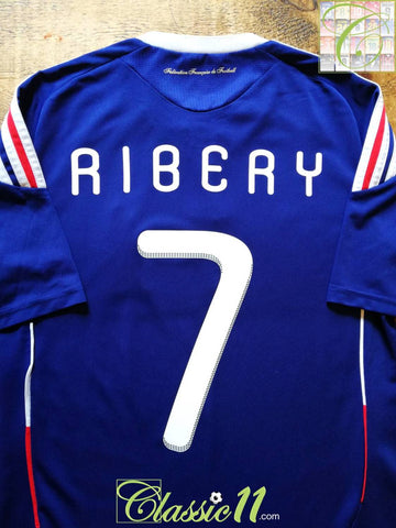 2009/10 France Home Football Shirt Ribery #7