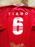 1997/98 Benfica Home Football Shirt Tiago #6 (M)