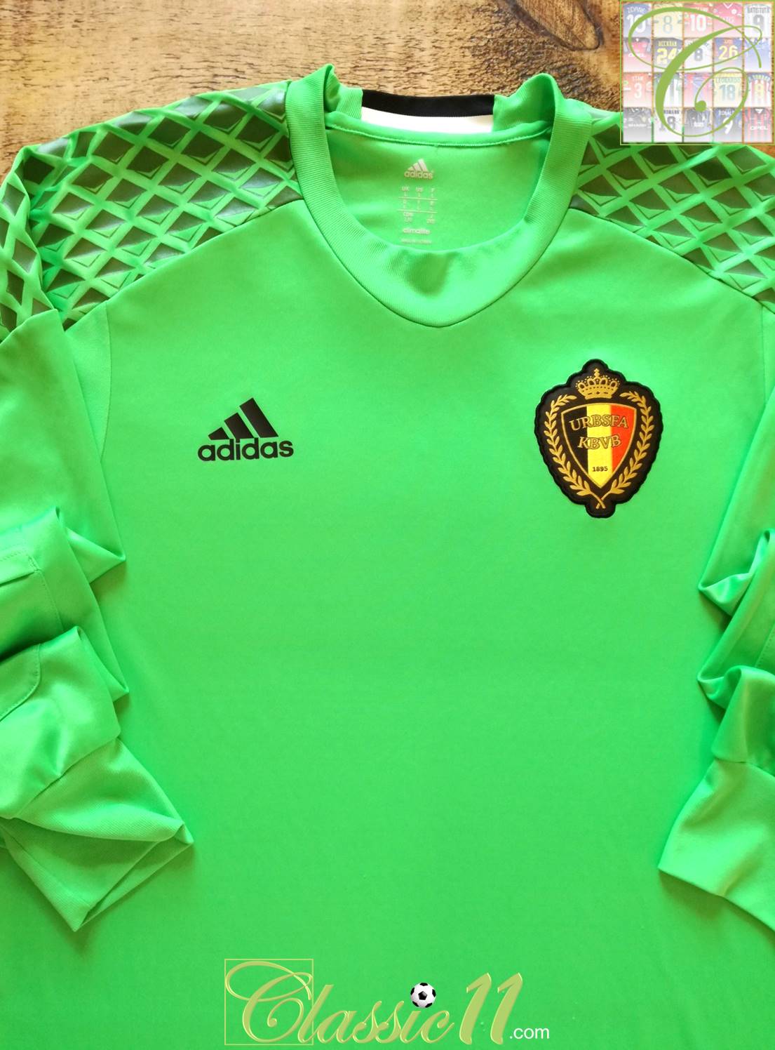 2016/17 Belgium Goalkeeper Adizero Football Shirt (L)