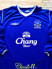2004/05 Everton Home Football Shirt. (XL)