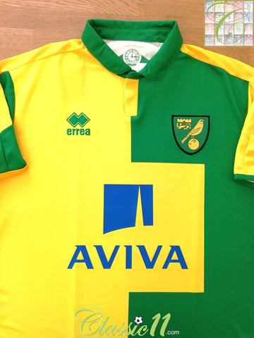 2015/16 Norwich City Home Football Shirt