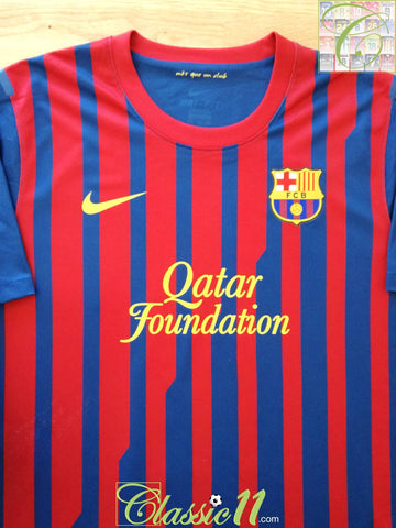 2011/12 Barcelona Home Player Issue Football Shirt (XXL)