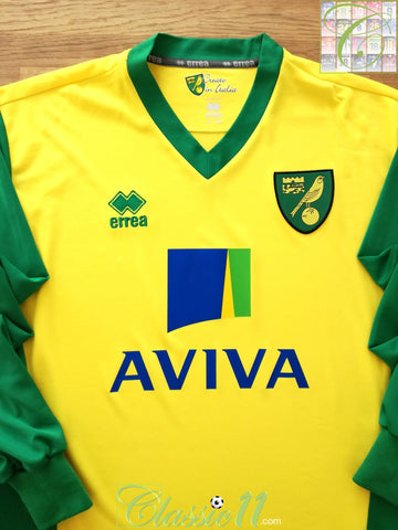 2013/14 Norwich City Home Football Shirt. (XL)