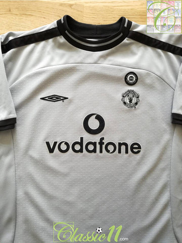 2001/02 Man Utd Goalkeeper Centenary Football Shirt. (B)
