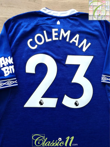 2018/19 Everton Home Premier League Football Shirt Coleman #23 (XL) *BNWT*