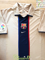 2001/02 Barcelona Away La Liga Football Shirt