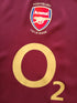 2005/06 Arsenal Home Premier League Football Shirt Bergkamp #10 (L)