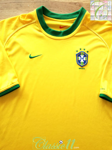 2000/01 Brazil Home Football Shirt