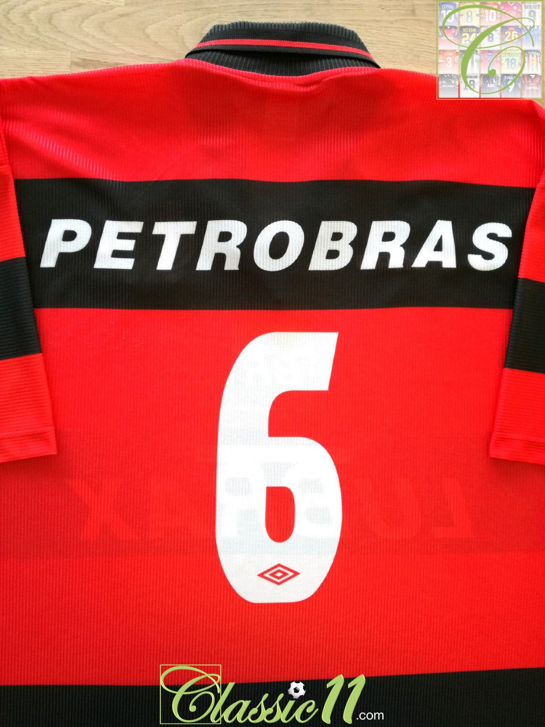 1999 Flamengo Home Football Shirt (Athirson) #6 (XL)