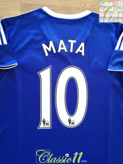 2013/14 Chelsea Home Premier League Football Shirt Mata #10 (W) (XL)