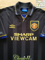 1993/94 Man Utd Away Football Shirt (XXL)