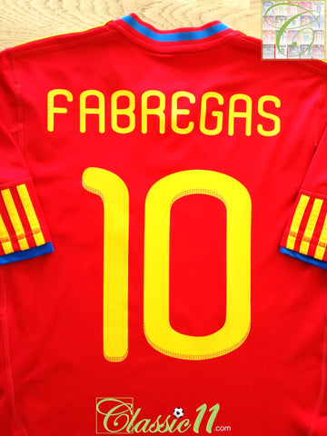2009/10 Spain Home Football Shirt Fabregas #10