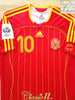 2005 Spain Home World Cup Qualifier Football Shirt Luis Garcia #10 (S)