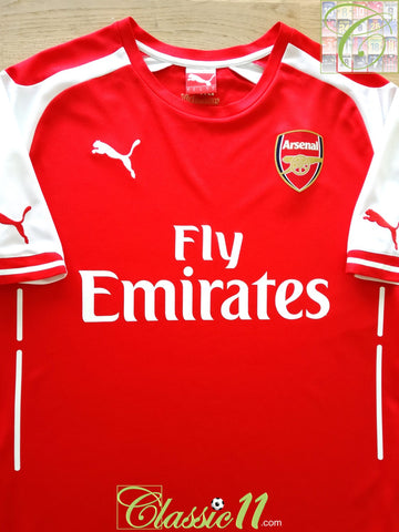 2014/15 Arsenal Home Football Shirt (Size 14)