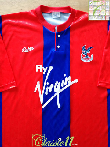 1990/91 Crystal Palace Home Football Shirt (M)