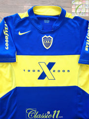 2005 Boca Juniors Home Centenary Football Shirt (S)